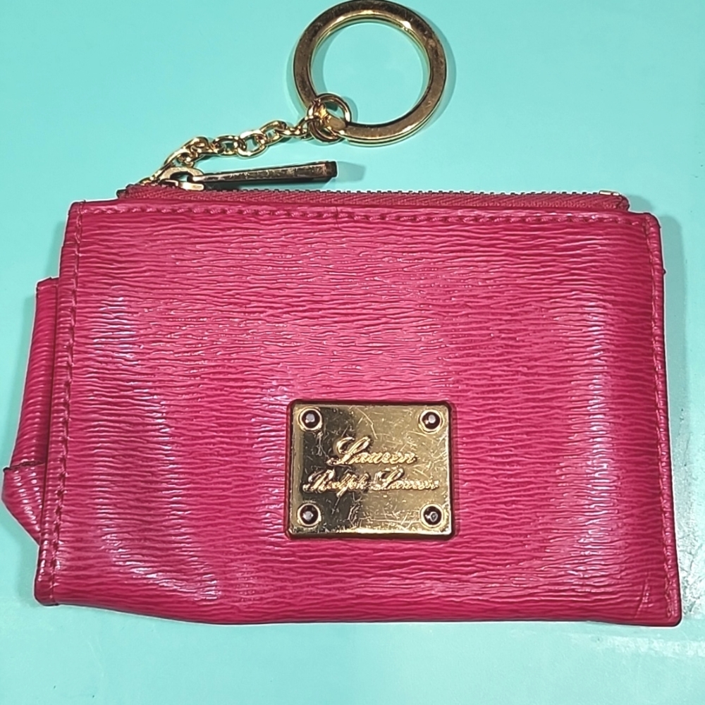 Polo Ralph Lauren Pink 💖 Keychain Wallet
